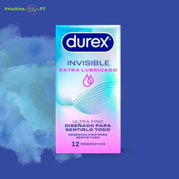 Durex Invisible Extra Lubrif Preserv X12