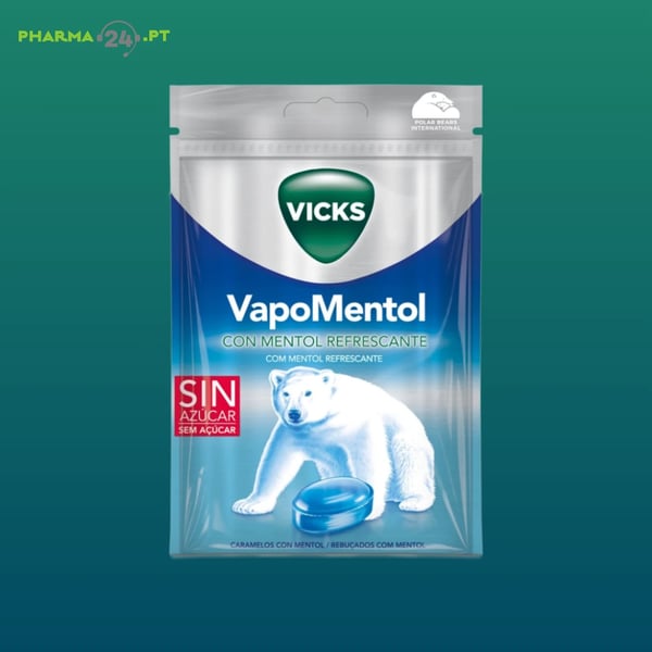 VICKS VapoMentol Rebuçados com Mentol Refrescante | 72g