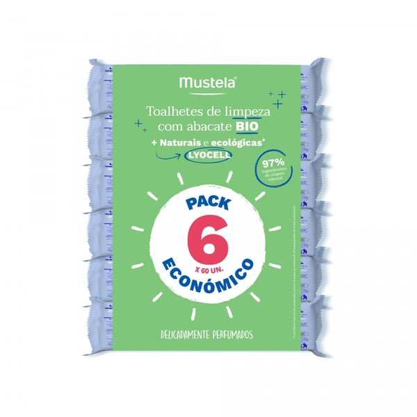 MUSTELA Toalhetes Limpeza | 6x60 Unidades