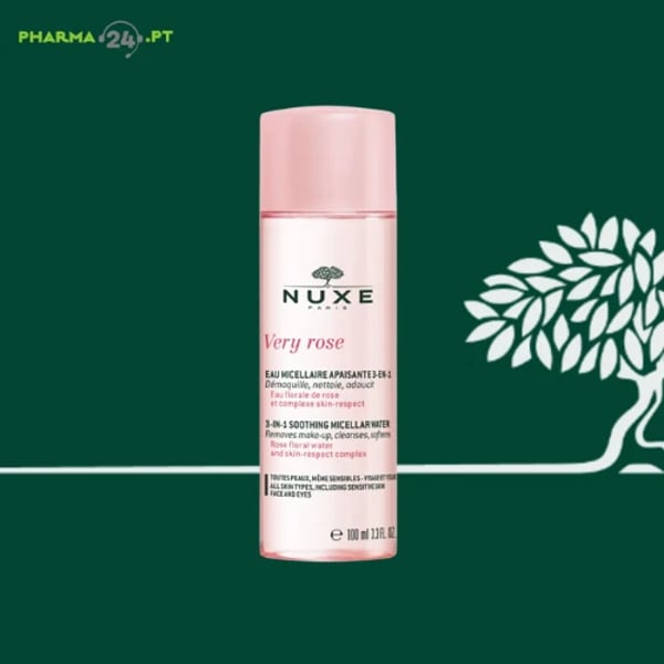 NUXE Very Rose Água Micelar Desmaquilhante Calmante 3 em 1 | 100ml