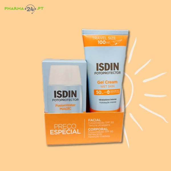 ISDIN Fusion Water Magic SPF 50 50ml + Gel-Creme Wet Skin SPF 50 100ml