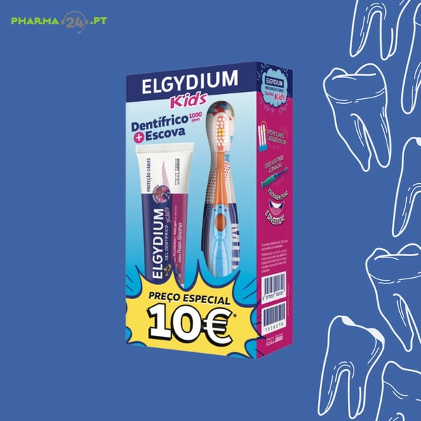 ELGYDIUM Kids Kit Pasta Dentes Frutos Silvestres + Escova