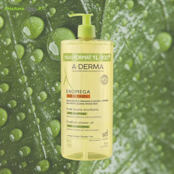 A-DERMA Exomega Control Óleo de Limpeza Emoliente Antiprurido | 1L