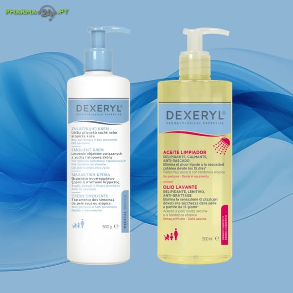 DEXERYL Creme Emoliente 500g + Óleo Duche 500ml