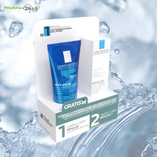 LA ROCHE POSAY Effaclar AZ Gel-Creme 40Ml + Gel de Limpeza Purificante +M 50ml