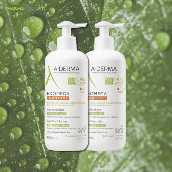 A-DERMA Exomega Control Loção Emoliente Antiprurido | 2x400ml