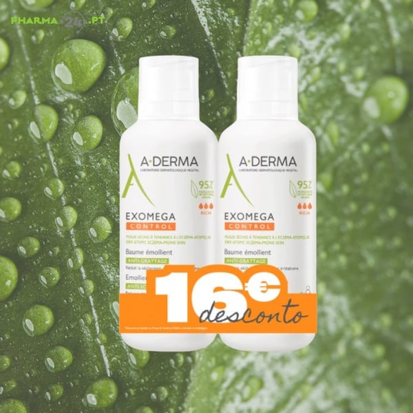A-DERMA Exomega Control Bálsamo Corporal Emoliente 2x400ml