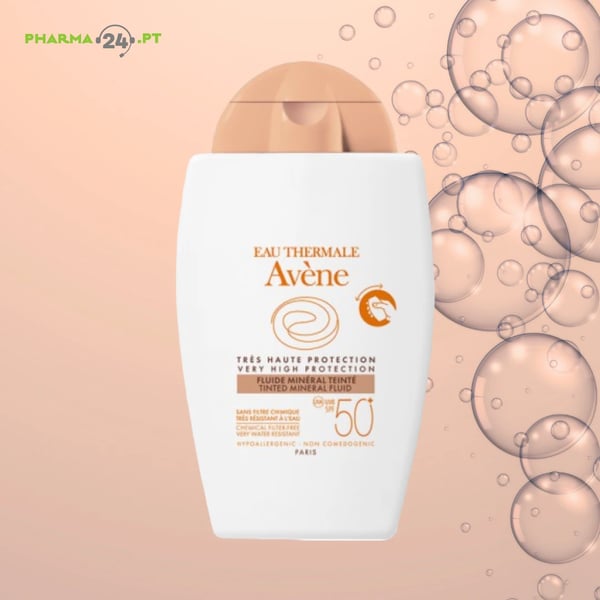 AVÈNE  SOLARES <mark>F</mark>LUÍDO MINERAL 50+ COM COR 40 ml