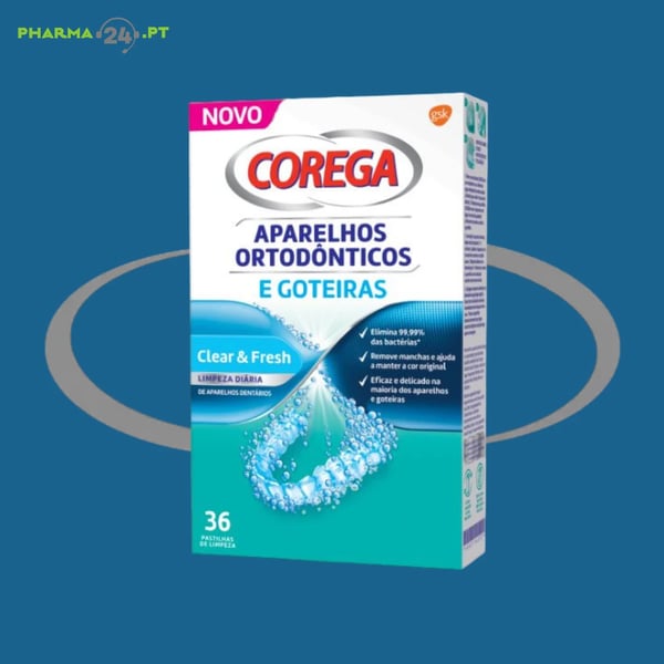 Corega Ortodont Goteiras Past Limp X36