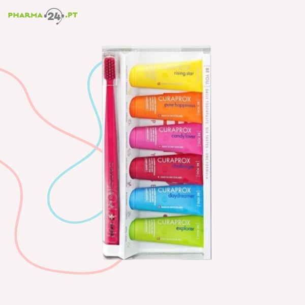 CURAPROX Be You Pasta Dentes Branqueadoras (x6 unidades) + Escova de dentes
