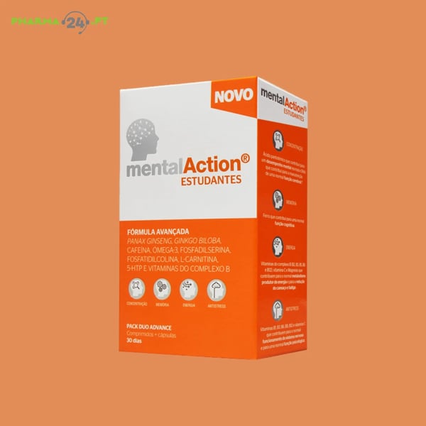 MentalAction Estudantes - 30 Comp. + 30 Cáps.