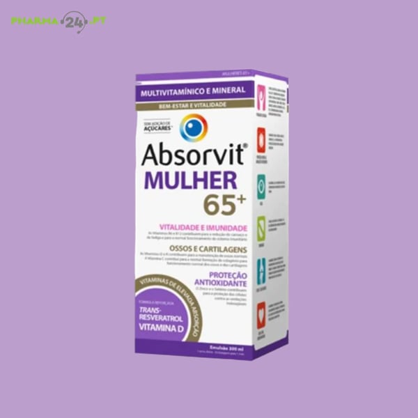 ABSORVIT Mulher 65+ Multivitamínico | Emulsão 300ml