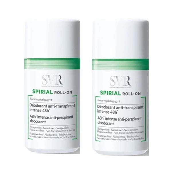 SVR SPIRIAL Duo Roll-on desodorante 2 x 50 ml con Oferta de 2ª Embalagem