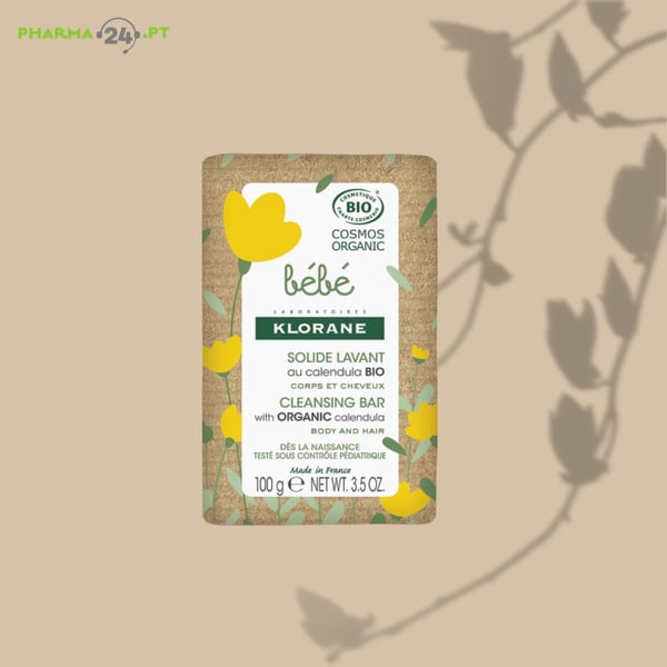 KLORANE Bebé Bio Sabonete Sólido Corpo e Cabelo | 100g