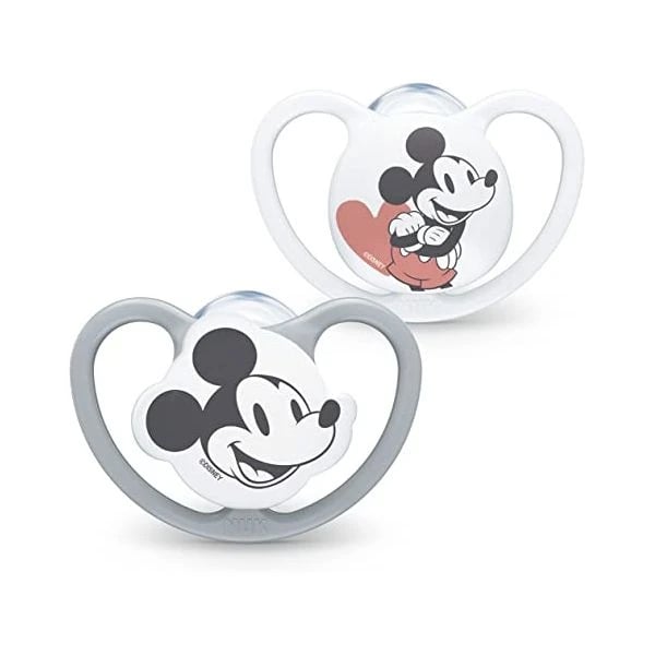 Nuk Space Disney Mickey Chup Sil 18-36M X2