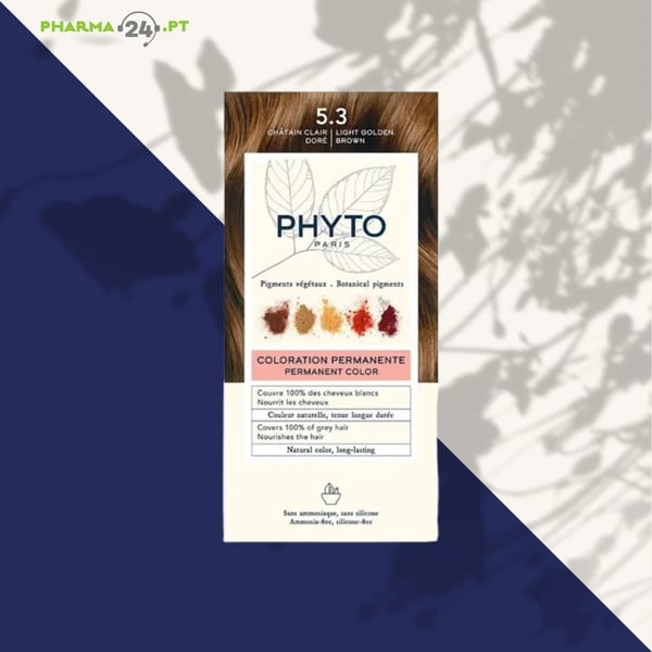 PHYTO PHYTOCOLOR KIT5.3 Castaño Claro Dorado 50 - revelador de leche + 50 - ml de crema colorante