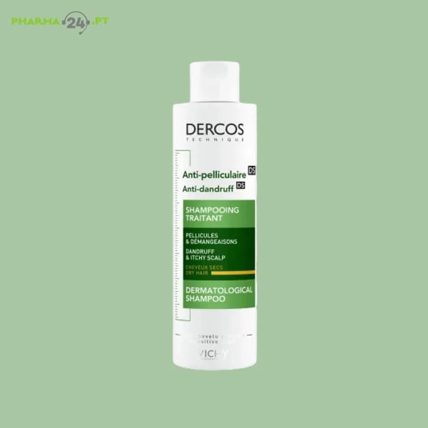 VICHY Dercos Champô De Tratamento Anticaspa Para Cabelos Secos 200ml