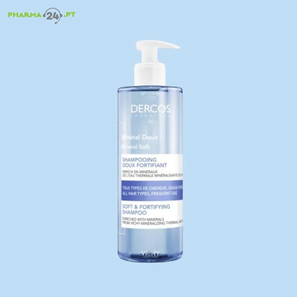 VICHY Dercos Champô Tratamento Fortificante Mineral Suave 400ml