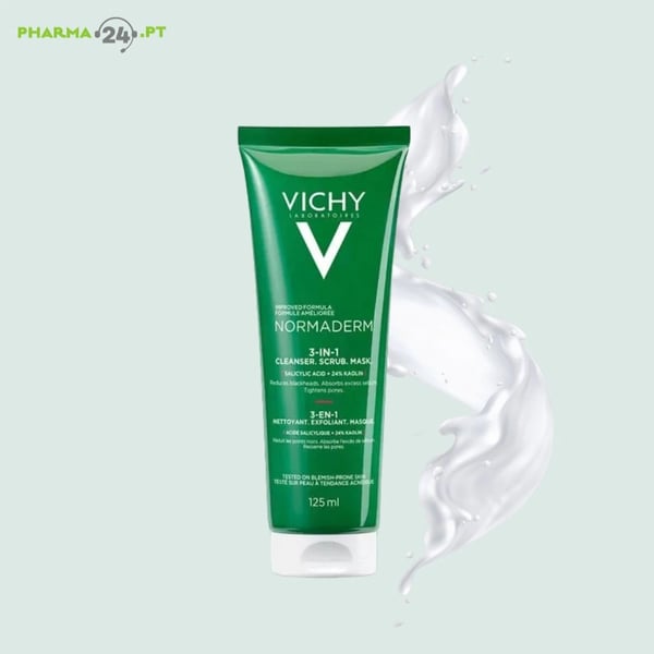 Vichy Normaderm Esfol Cr Masc 3em1 125ml,  